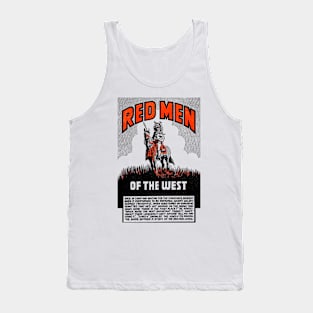 Red Men Buffalo Bill Western Cowboy Retro Comic Tank Top